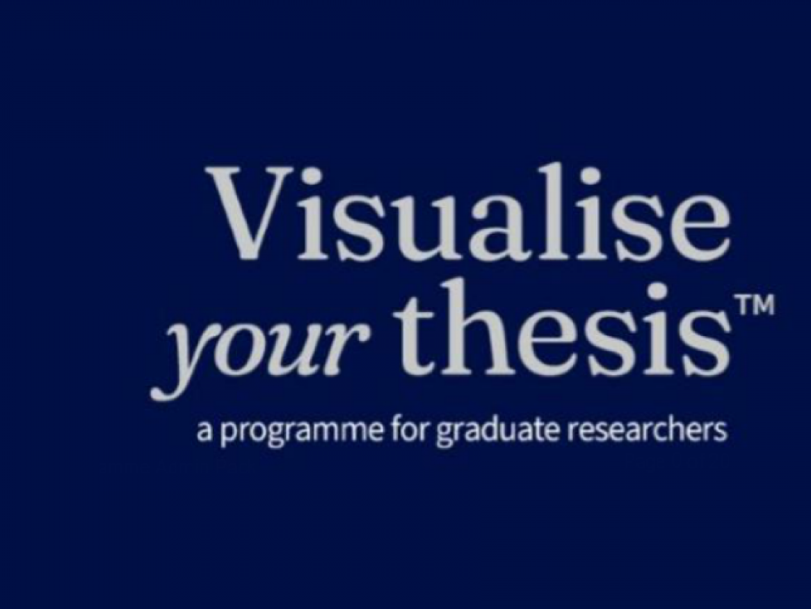 The logo for Visualise Your Thesis 2024?: a programme for graduate researchers