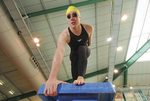 Paralympian and University of Adelaide student Matt Cowdrey at the Adelaide Aquatic Centre earlier this year
Photo by Matt Carty, courtesy of <i>Messenger Community Newspapers</i>