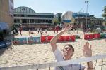 Travis Moran in action at the CityBeach courts in Adelaides CBD
Photo by Ben Osborne