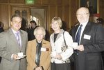 From left: The South Australian Governor, His Excellency Rear Admiral Kevin Scarce AC, CSC, with Florey Medical Research Foundation volunteer Dorothy Rogers, the Patron of the Universitys Volunteer Program, Mrs Lindsay McWha, and the Vice-Chancellor and President, Professor James McWha 
Photo by John Hemmings