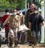 Associate Professor Bill Griggs during the Boxing Day Tsunami relief effort in Aceh, Indonesia
Photo by Department of Defence