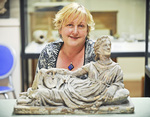 Classics lecturer Dr Margaret OHea in the Universitys Museum of Classical Archaeology
Photo courtesy of <i>Messenger Community Newspapers</i>