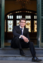 Rhodes Scholar Mark Hassall at Government House
Photo by Matt Turner, courtesy of <i>The Advertiser</i>