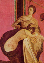 A fresco from the Villa of the Mysteries near Pompeii, 1st Century AD