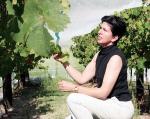 PhD student Cate Paull in the Universitys vineyards. Cate has spent the past four years on a project to eliminate the use of pesticides in Australian vineyard
Photo Candy Gibson