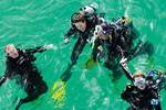 Theres real depth to the study of Marine Biology at the University of Adelaide, as these students can attest
Photo by Ben Searcy