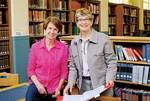 From left: Co-authors Dr Kerrie Round and Adjunct Professor Susan Magarey
Photo by Mick Bradley