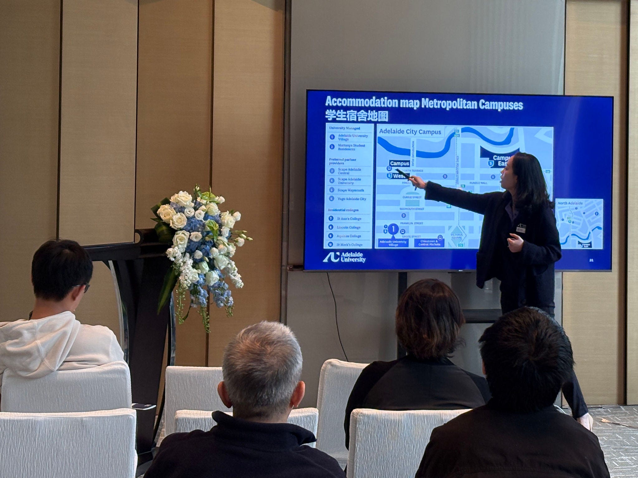 Accommodation Services presenting at an event
