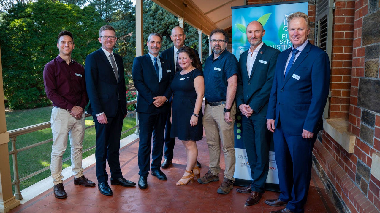 Attendees at the Plant SynBio Adelaide Node launch at Adelaide University's Waite campus.