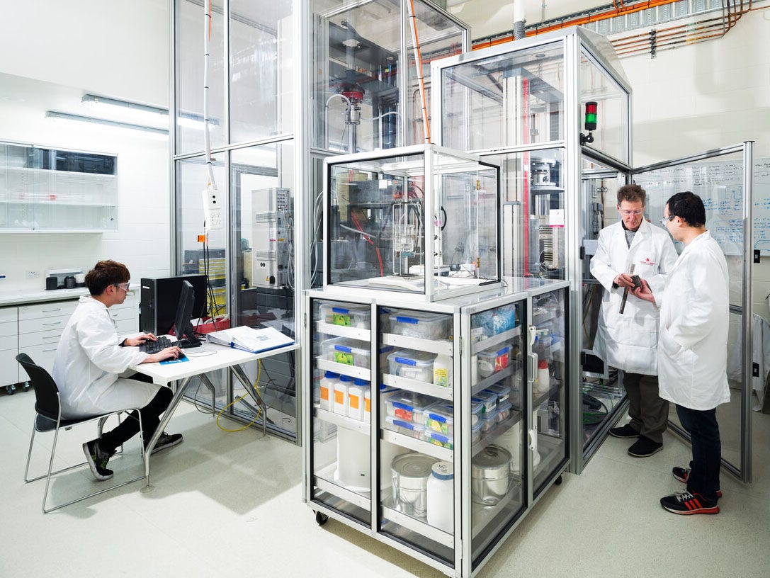 Researchers in a laboratory
