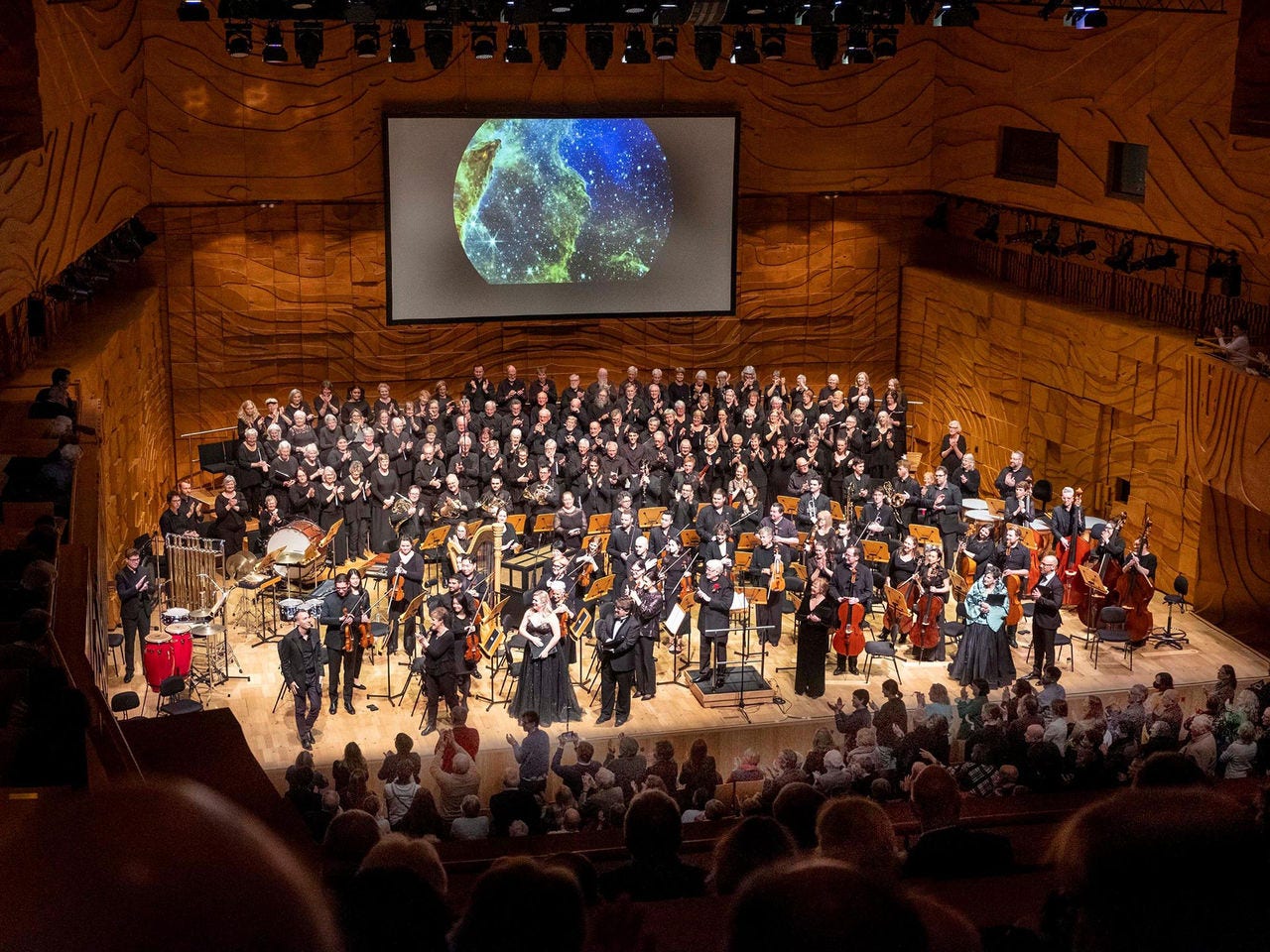 Curtain call at the premiere of Origins, Melbourne 2023