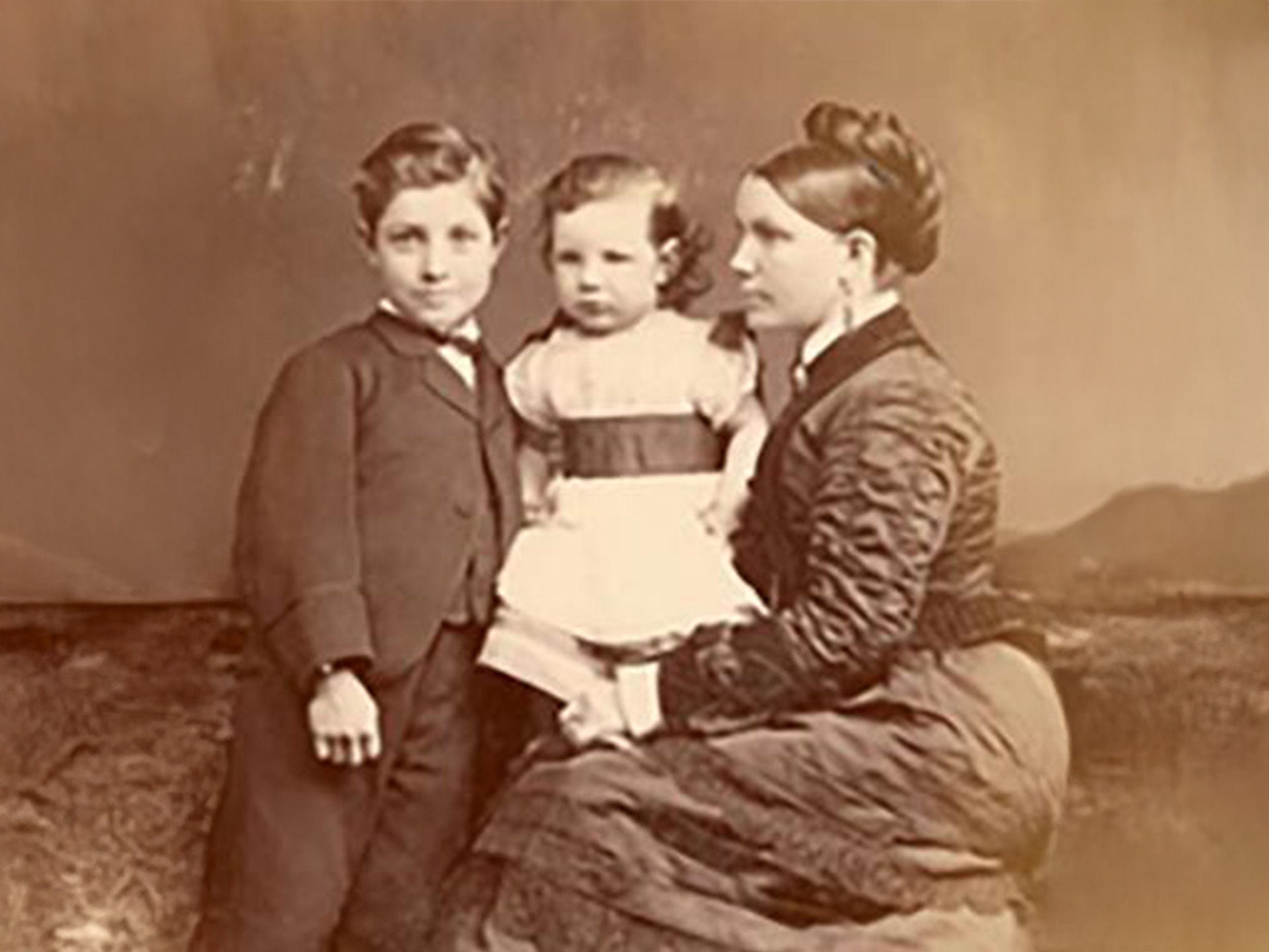 Matilda Waite and family