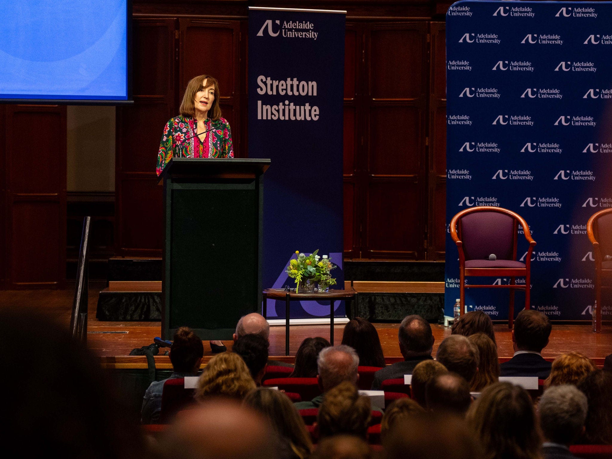 Dr Susan Close speaking at the Oration
