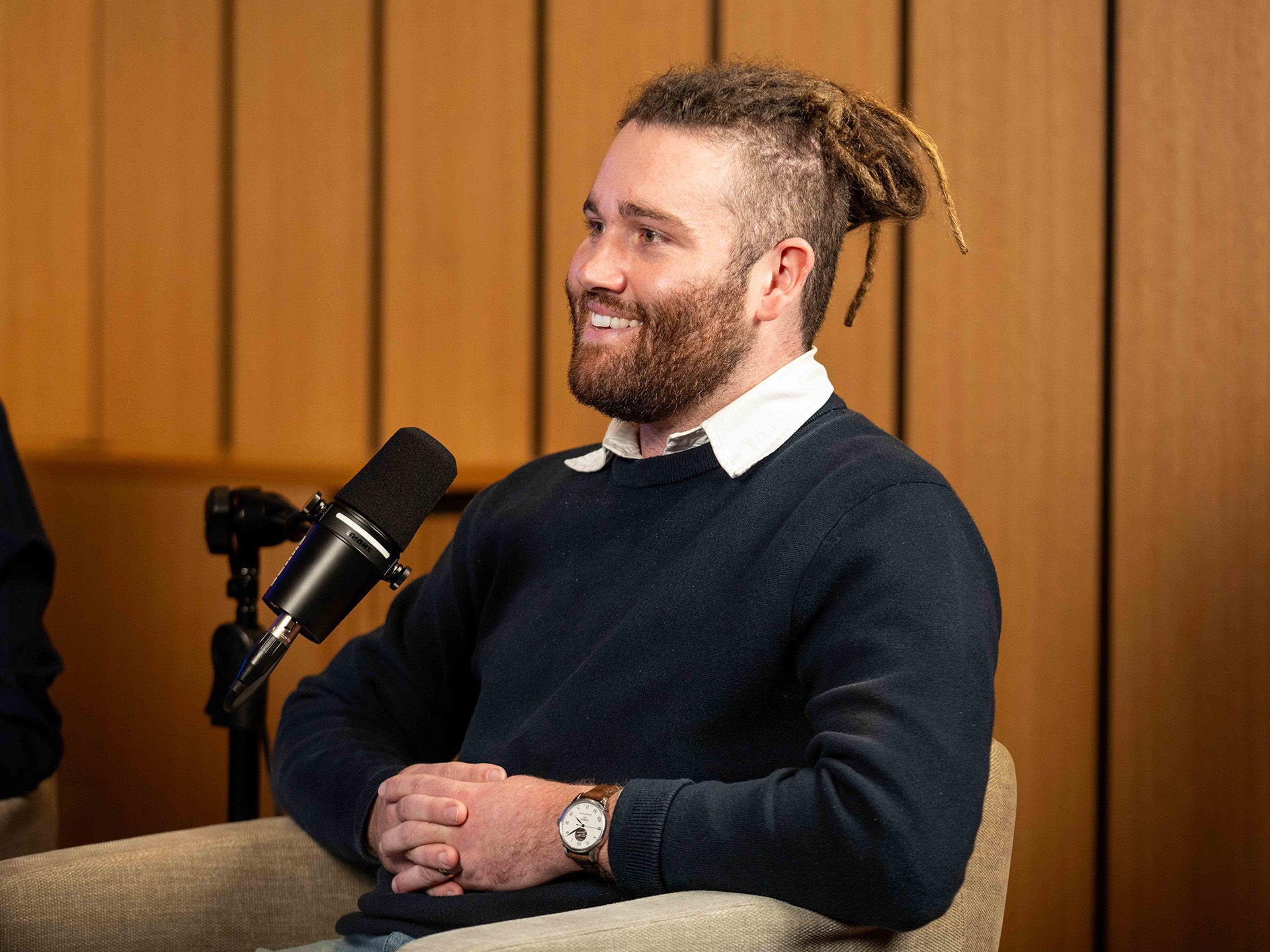 Episode 1, AI: The Electricity of Our Future — How universities can power what’s next: postgraduate student Oliver Lack in studio.