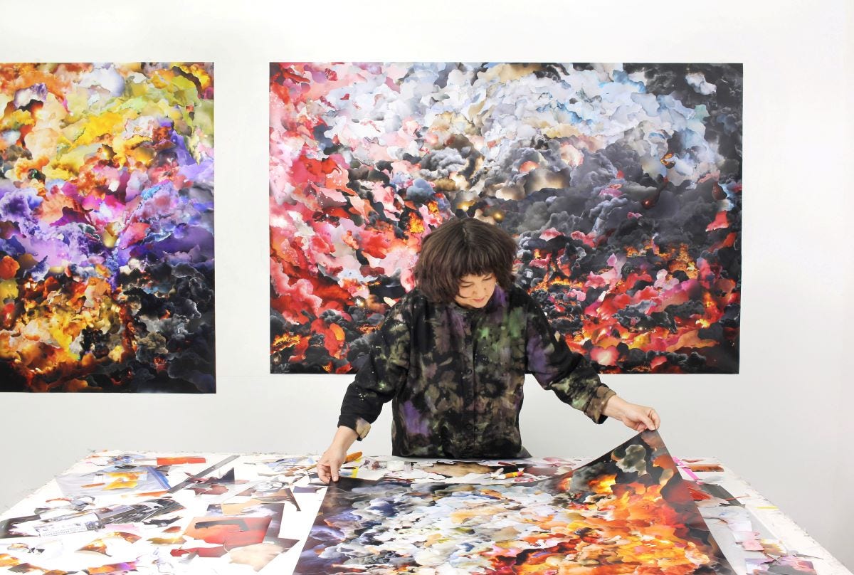 Jemima Wyman in her Studio