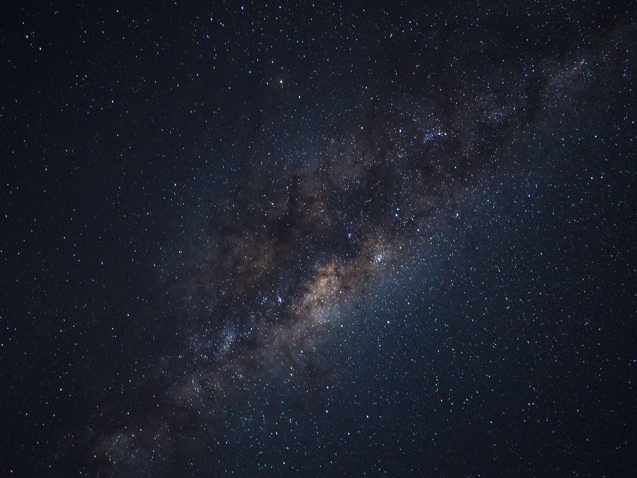 A view of the Milky Way galaxy from earth