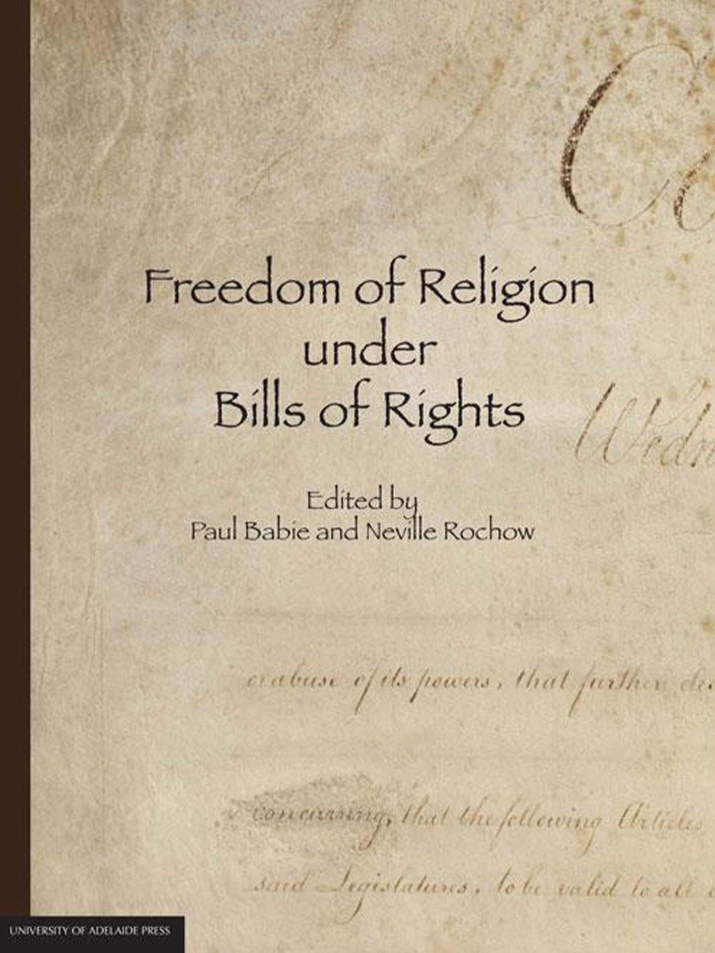 Freedom of religion under bills of rights cover