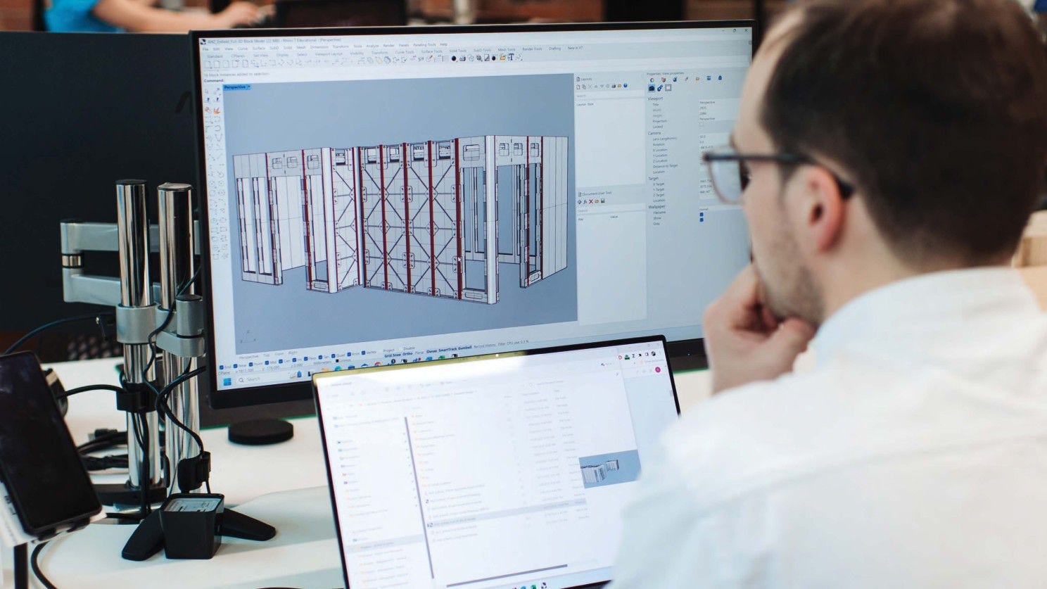 Architectural drawing sets require skilled manual review before being entered into automated systems. Image credit: XFrame.