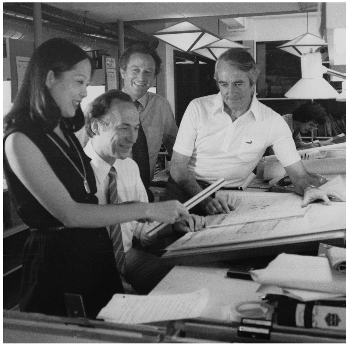 Photograph featuring Sarah Lo, Alan Gilbert, Chris Carlisle, Peter Muller.