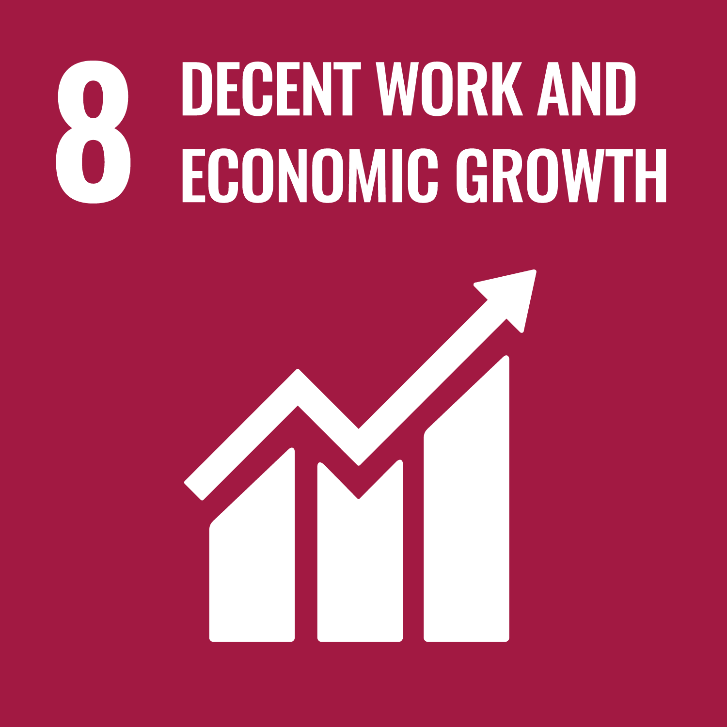 UN Sustainability Development Goal 8 - Decent work and economic growth
