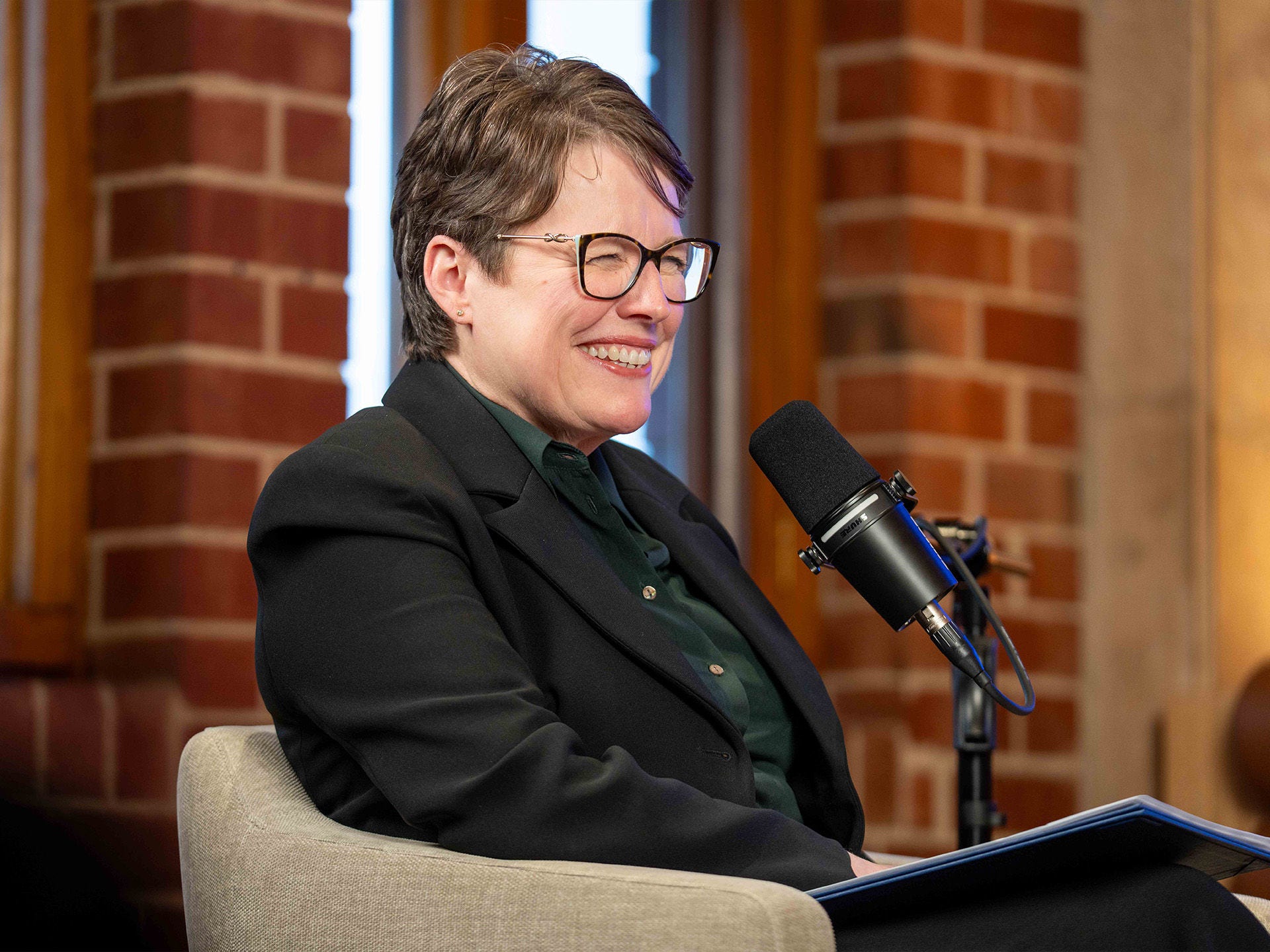 Episode 1, AI: The Electricity of Our Future — How universities can power what’s next: Vice Chancellor and President Nicola Phillips in studio.
