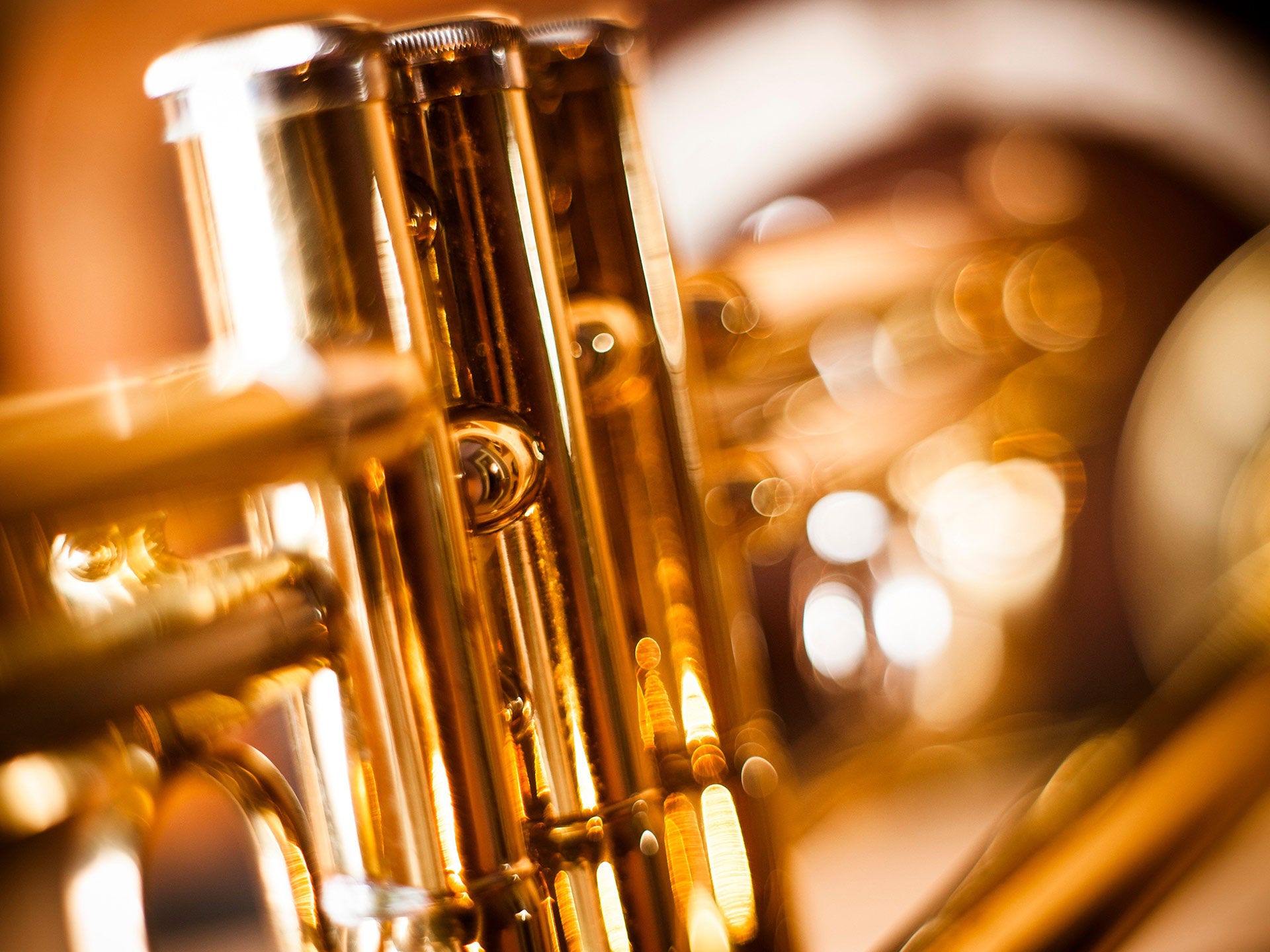 Close up image of a trumpet