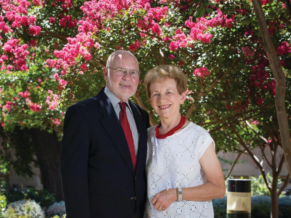 Marilyn Seidel with her husband