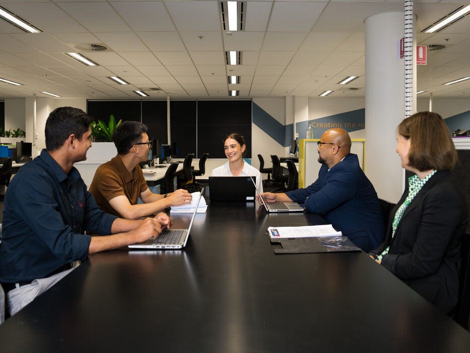 Researchers in a meeting