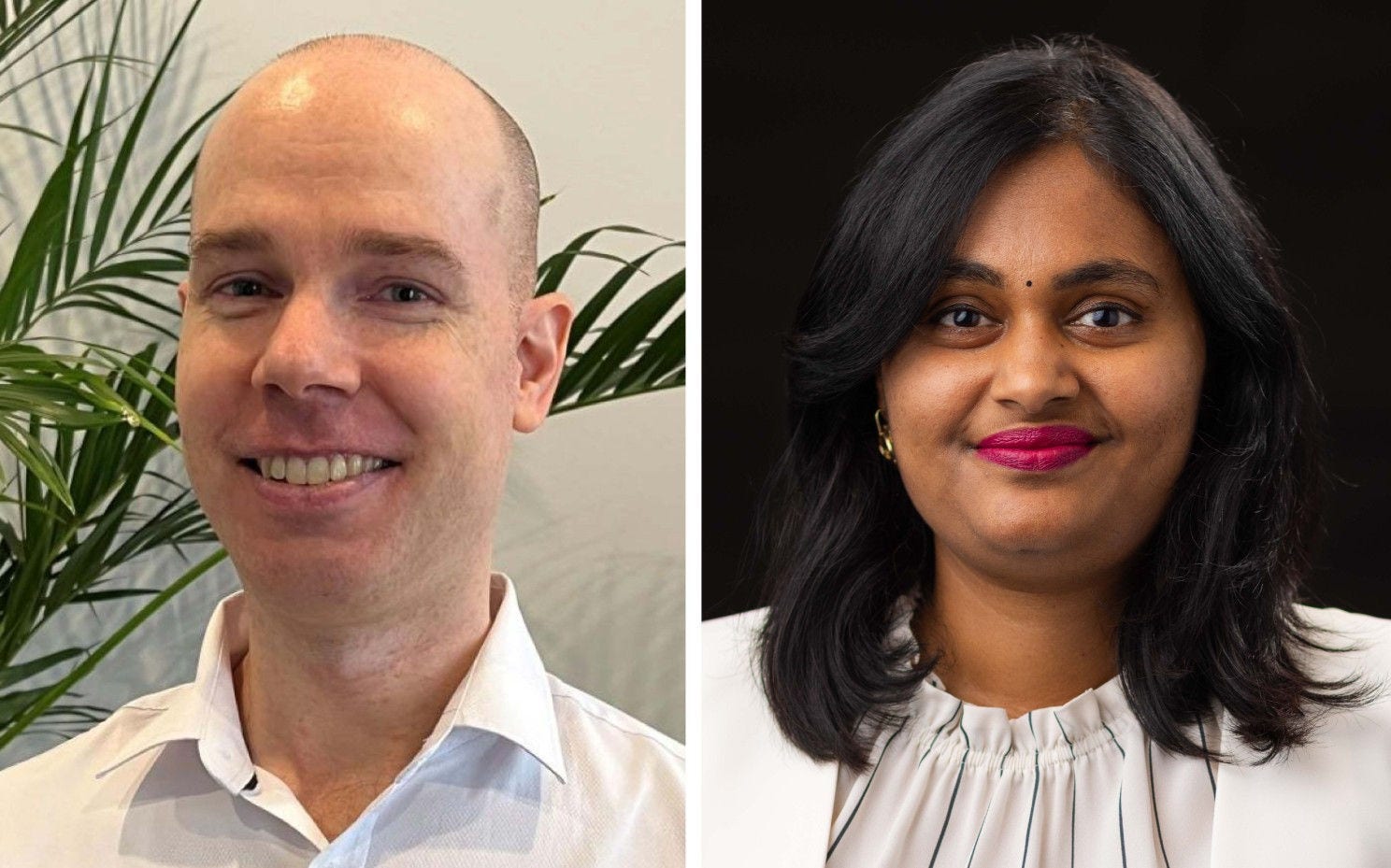 AIML Machine Learning Engineers Philip Roberts and Nandhini Subramanian.