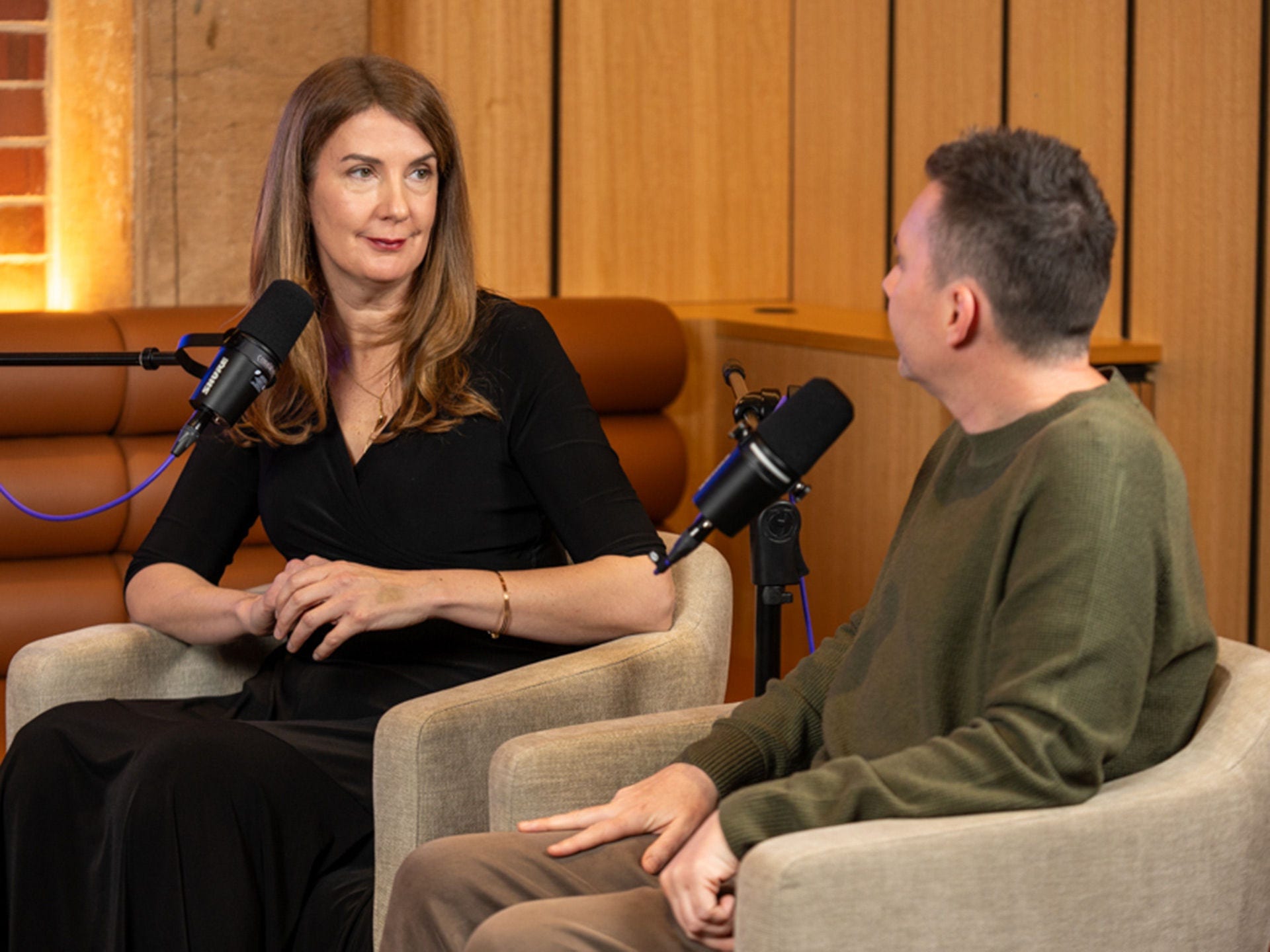 Episode 3, The future of the humanities: Professor Anna Goldsworthy and Professor Craig Batty in studio.