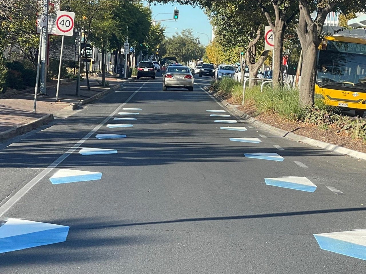 3D lane markings on Prospect Road, Prospect