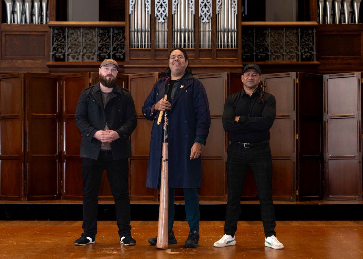 CASM Co-Director Dr Dylan Crismani, Will Barton and CASM Co-Director Grayson Rotumah