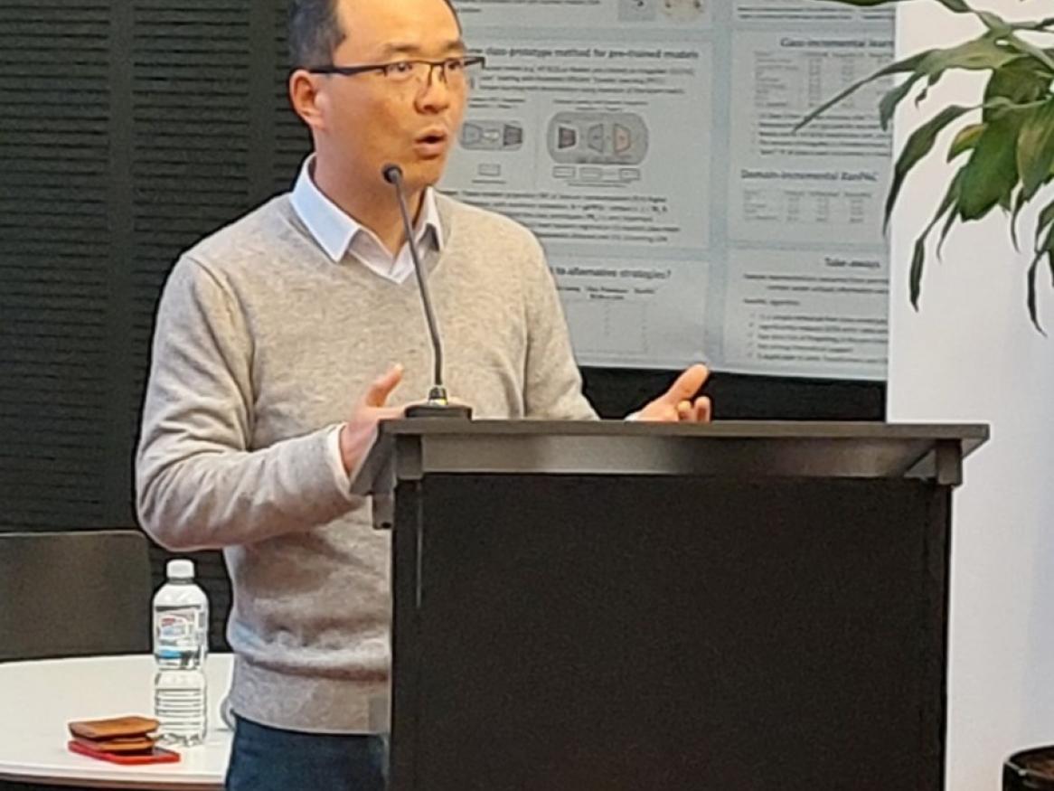 Prof Lei Wang during his AIML seminar