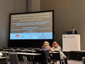 Adrian Elliott presenting at HRS 2019