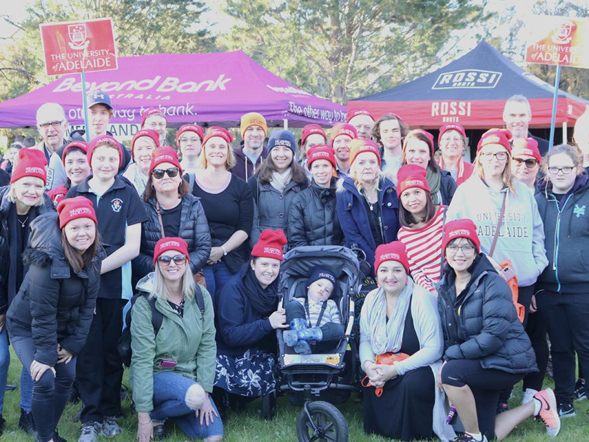 University of Adelaide team that participated in the 2018 Hutt St Centre's Walk a Mile in My Boots