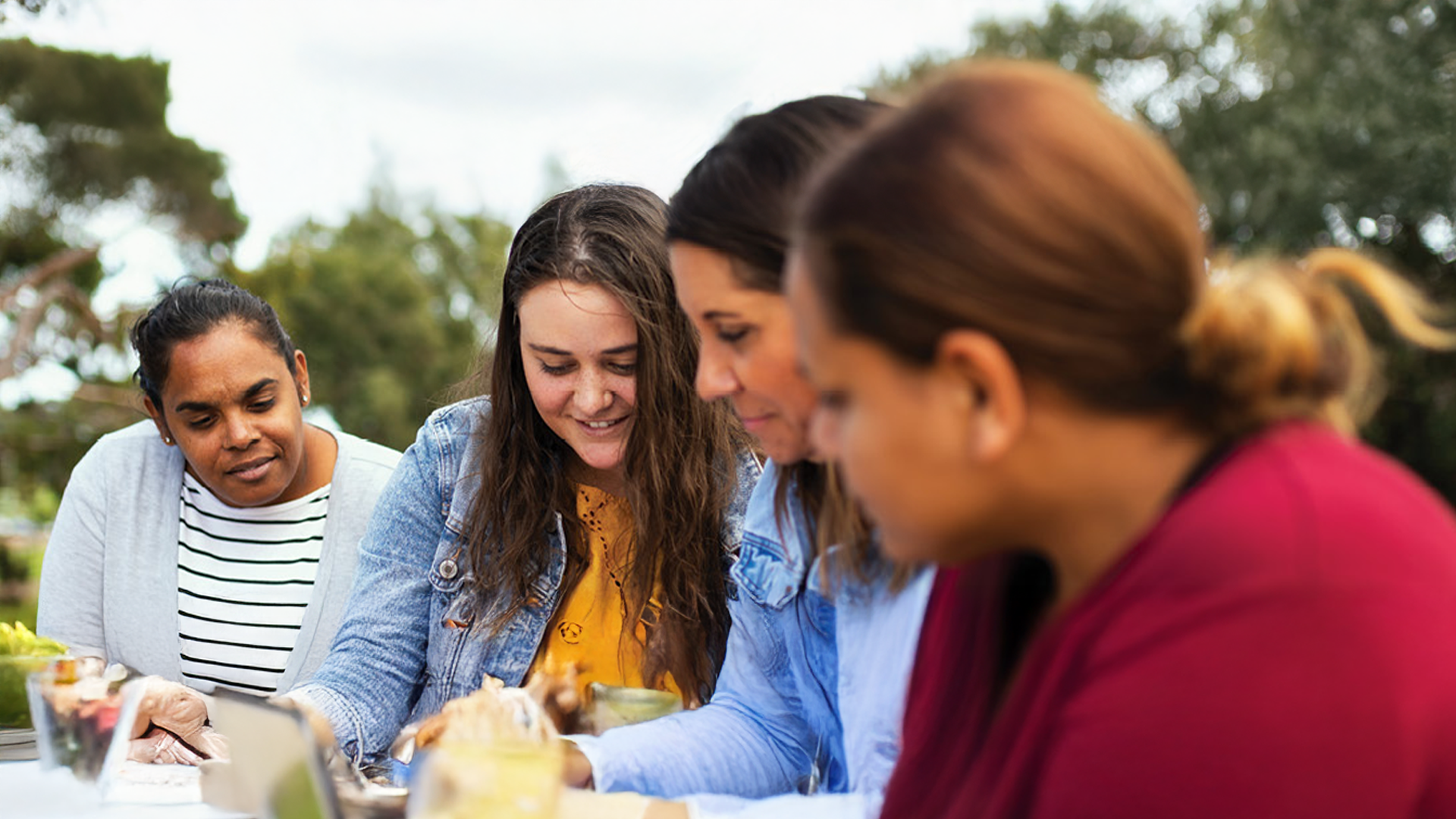 People at a table