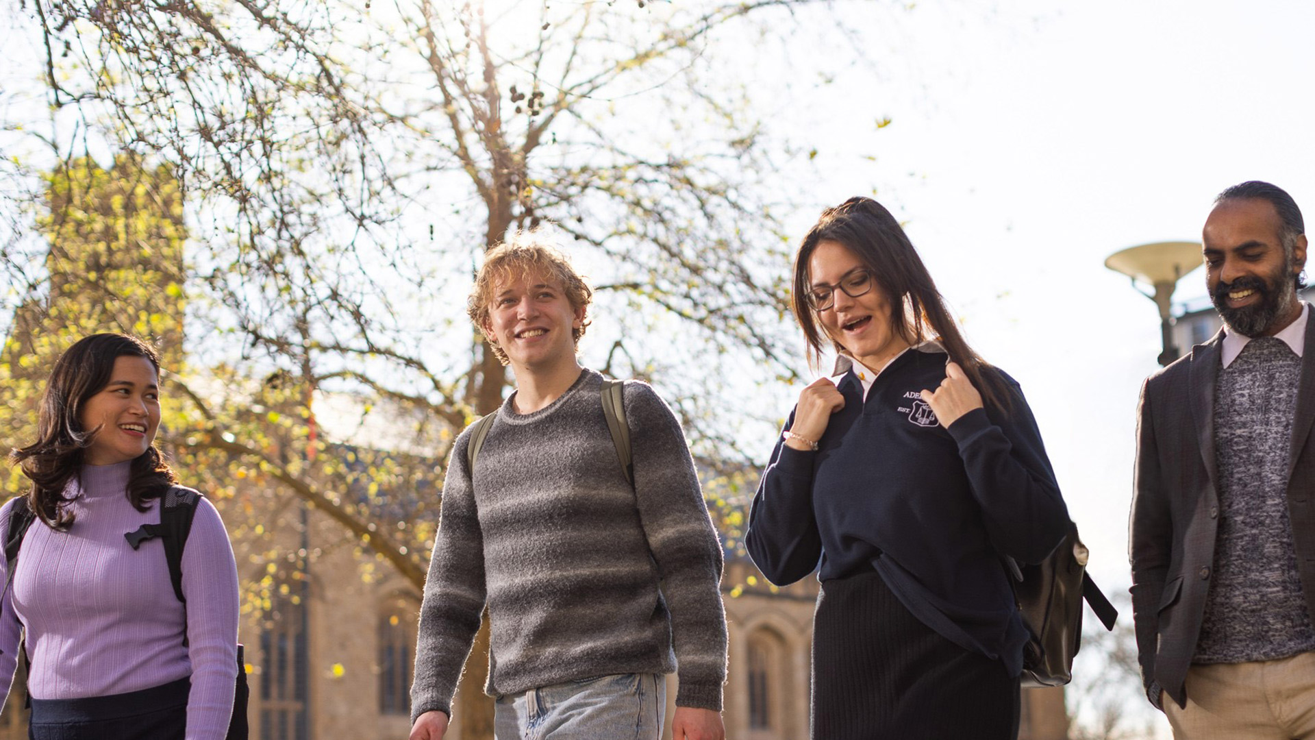Law students on campus