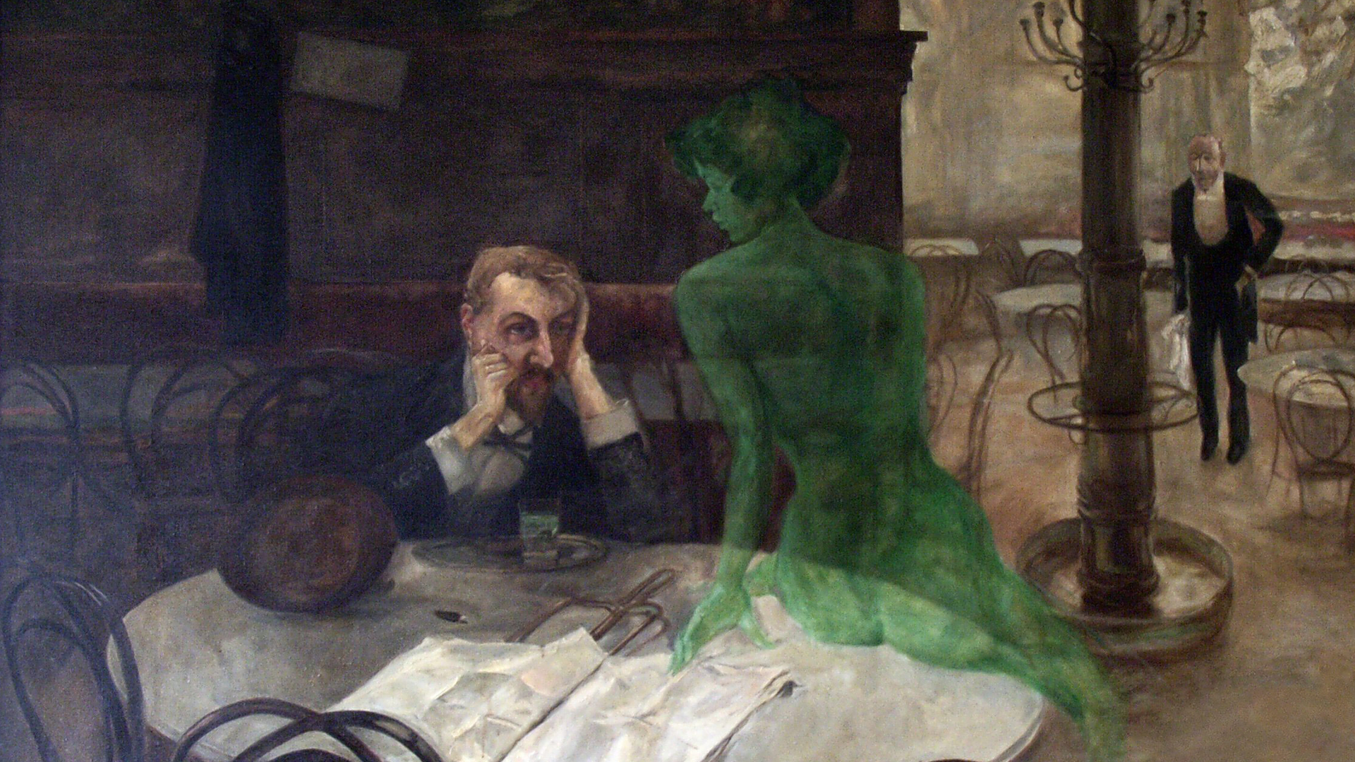 Painting of two people
