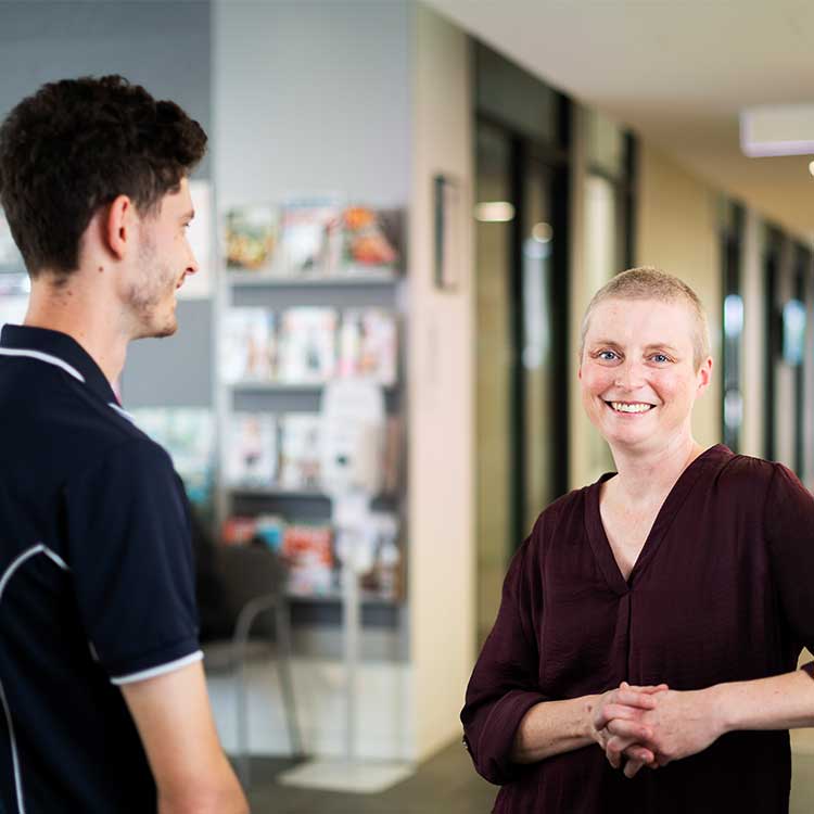 Students studying on campus