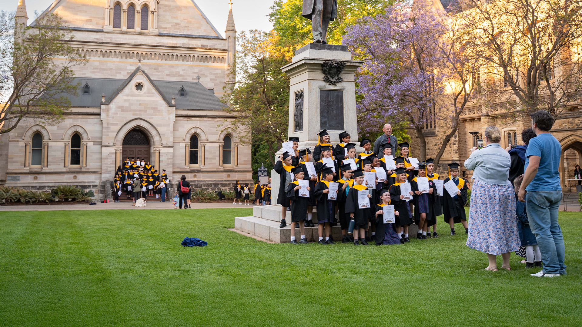 Children graduating