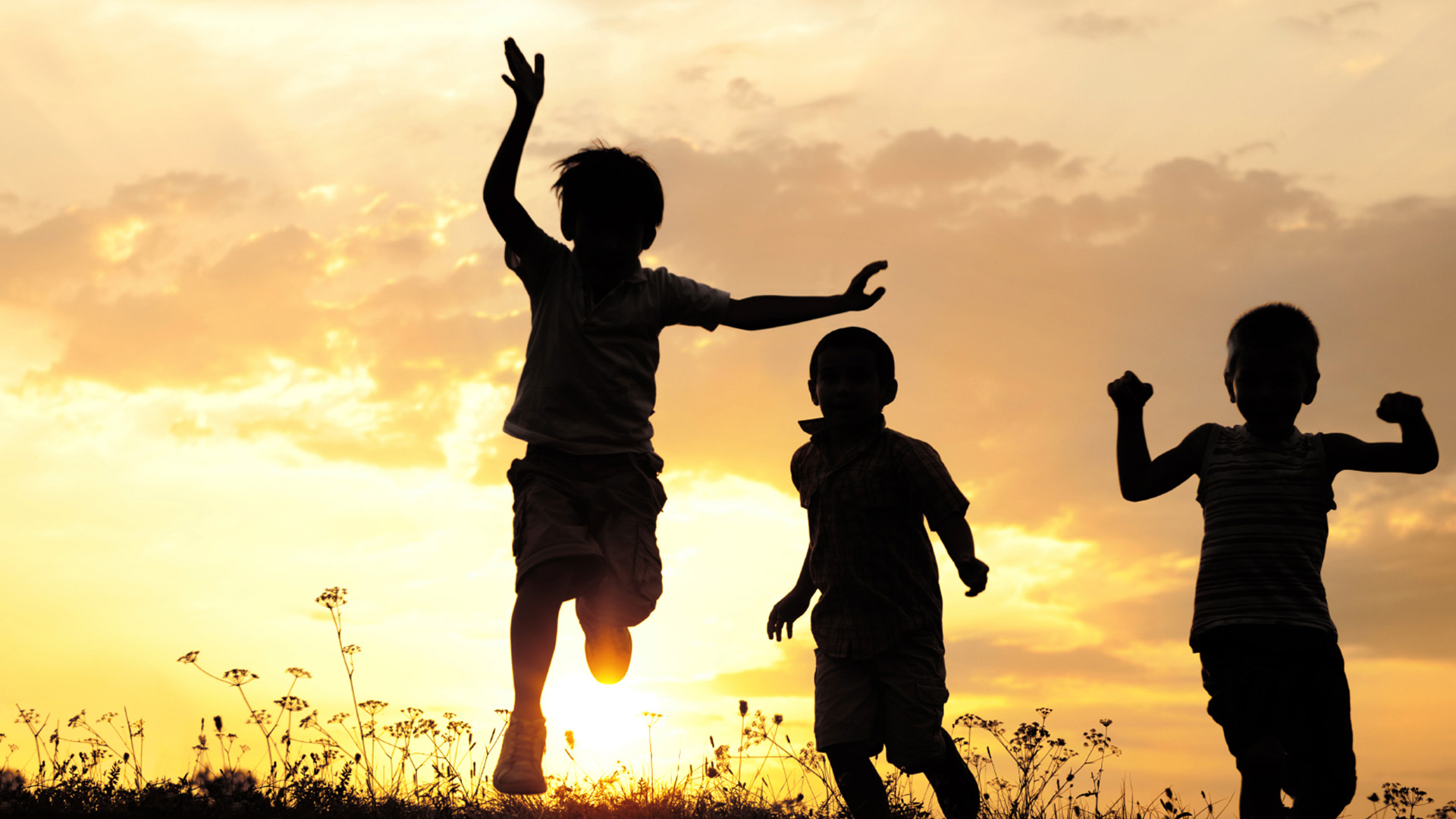 Children playing outside