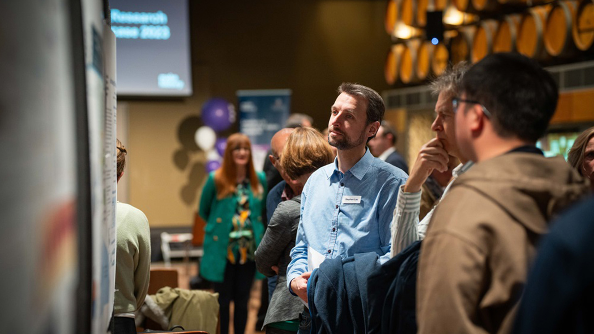 AIML member at a conference