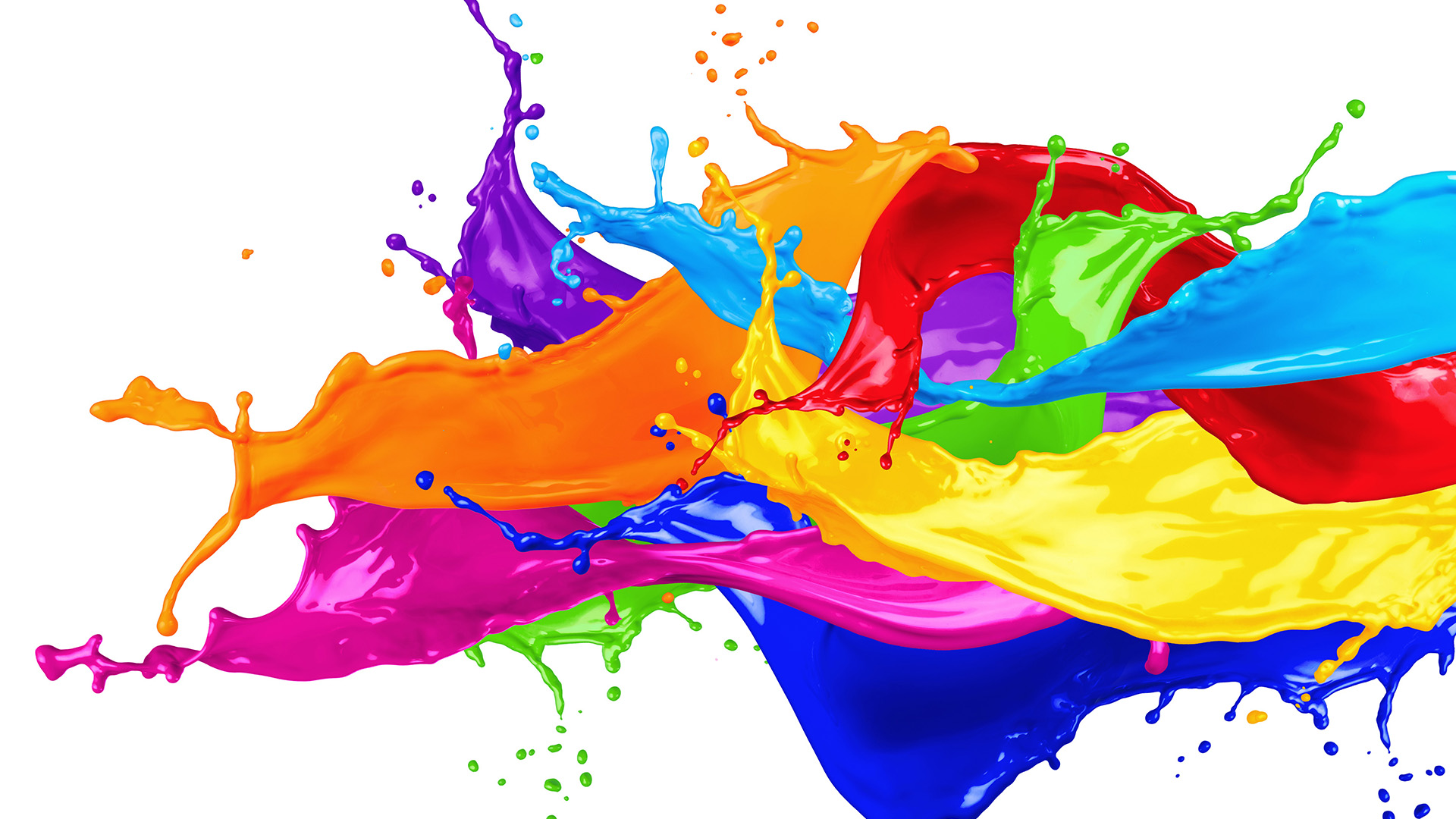 Paint mixed colours graphic