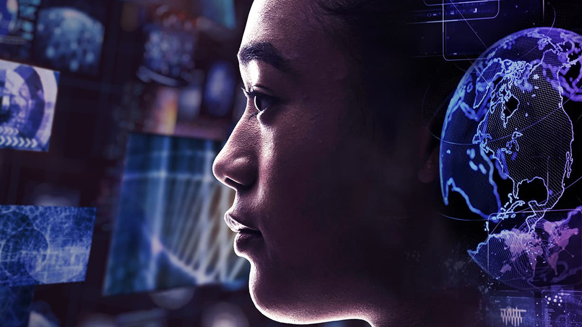 Network data connection AI image