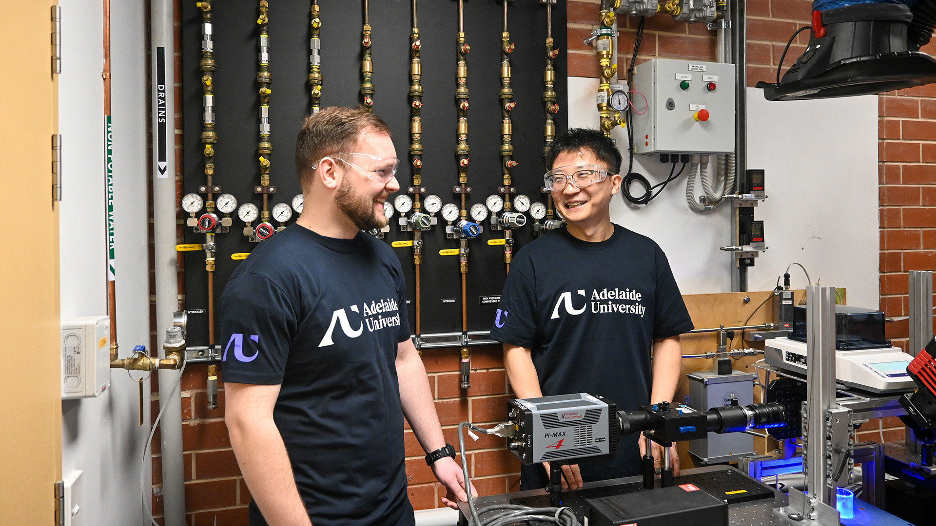 ISER researchers in a lab