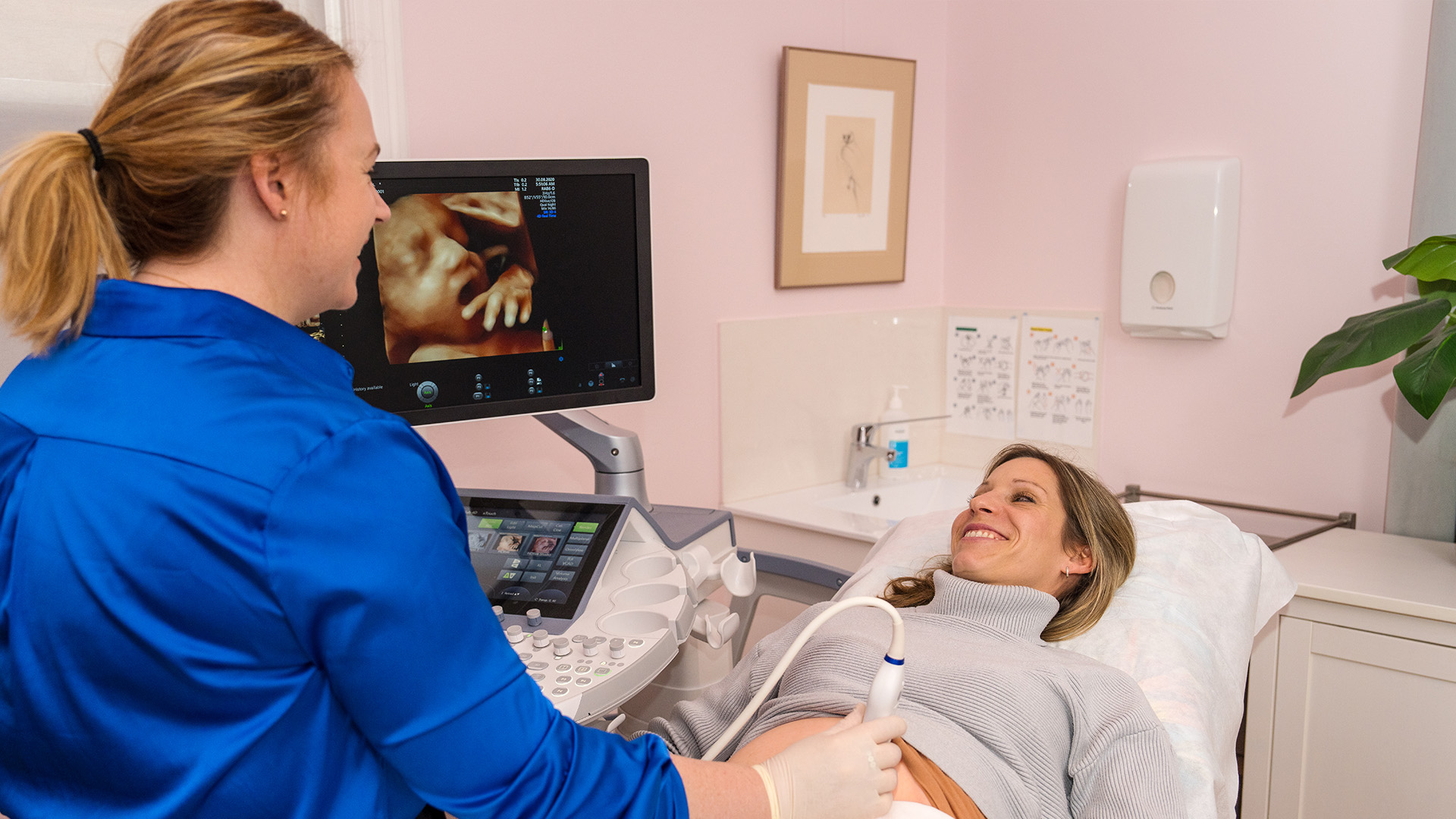 RRI researcher with a patient