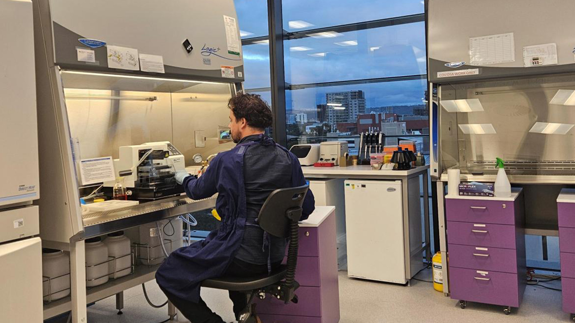 Researcher in a lab