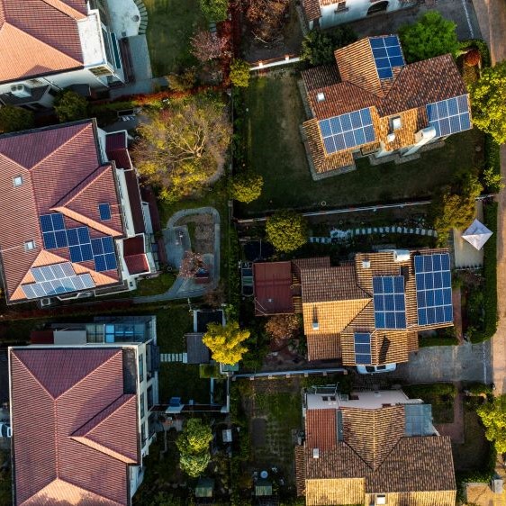 solar panels on houses