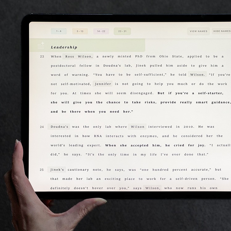 Prototype of augmented typography 
