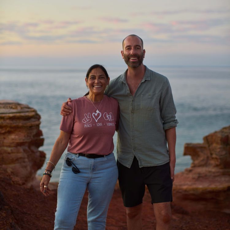 Photo of Kelli Owen and Peter Crumpton standing together.